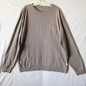 Vuori Jeffreys Cotton Sweater Striped Inside Men sz XXL